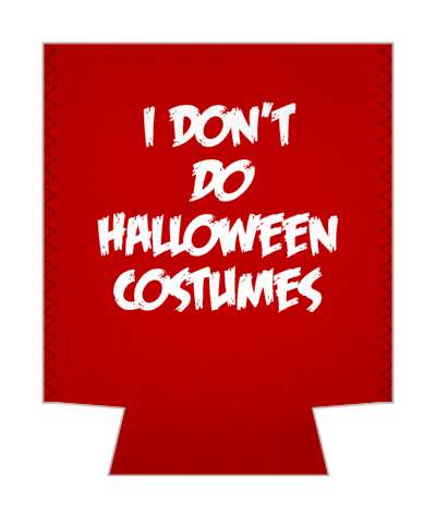 deep red i dont do halloween costumes fun stickers, magnet