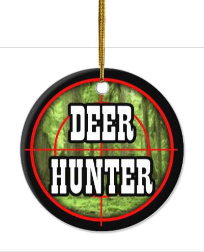 deer hunter crosshair hunting stickers, magnet