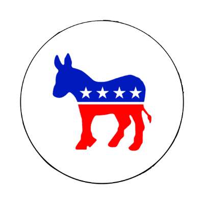 dem democrat left wing donkey democratic stickers, magnet