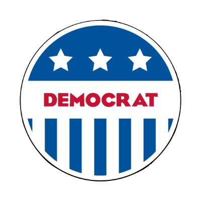 democrat classic political stars stripes dem stickers, magnet