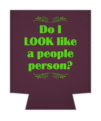 do i look like a people person witty insults stickers, magnet