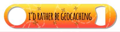 dotted lines treasure x maps id rather be geocaching orange gradient stickers, magnet