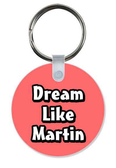 dream like martin luther king jr mlk coral stickers, magnet