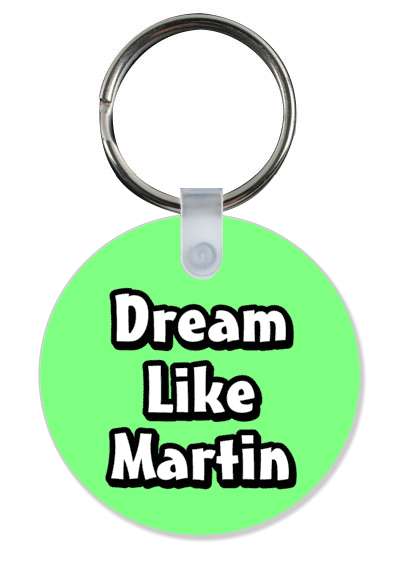 dream like martin luther king jr mlk green stickers, magnet