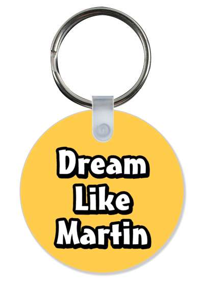 dream like martin luther king jr mlk orange stickers, magnet