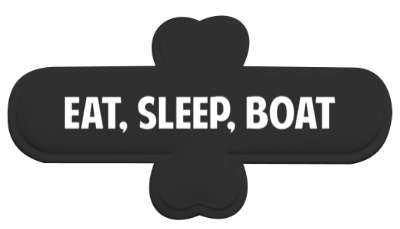 eat sleep boat fun boating stickers, magnet