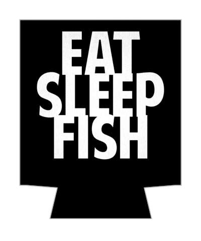 eat sleep fish fishing fan water love stickers, magnet