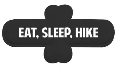eat sleep hike hiker hiking park wilderness stickers, magnet