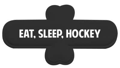 eat sleep hockey sports player puck stick goal stickers, magnet