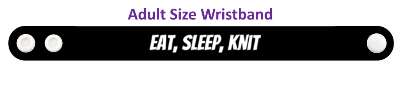 eat sleep knit enthusiast yarn knitting stickers, magnet