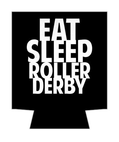 eat sleep roller derby skating sports stickers, magnet