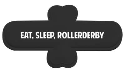 eat sleep rollerderby lifestyle fun stickers, magnet