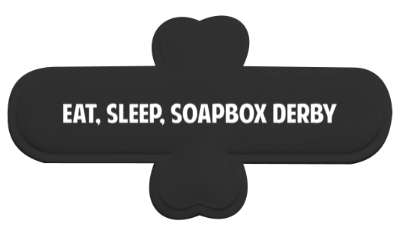 eat sleep soapbox derby amazing fun racing stickers, magnet