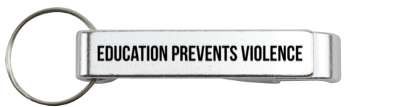 education prevents violence statement stickers, magnet
