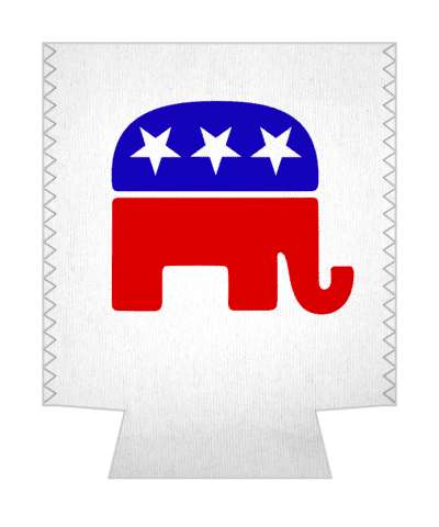elephant symbol support right republican gop stickers, magnet