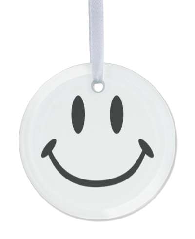 emoji smiley classic face white stickers, magnet
