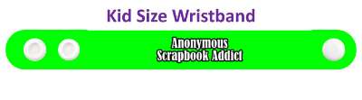 enthusiast anonymous scrapbook addict stickers, magnet