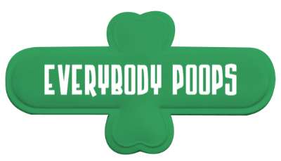 everybody poops true statement stickers, magnet