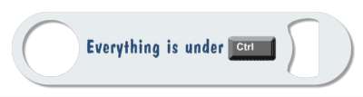 everything is under ctrl key grey keyboard joke stickers, magnet