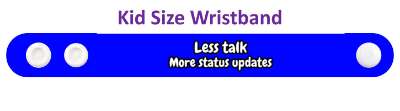 facebook less talk more status updates twitter stickers, magnet