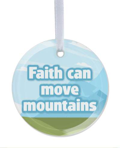 faith can move mountains bible colorful pretty stickers, magnet