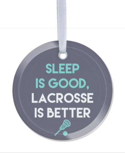fan player sleep is good lacrosse is better sleepless stickers, magnet