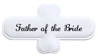 father of the bride celebration stickers, magnet