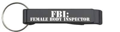 fbi female body inspector hilarious stickers, magnet