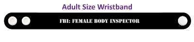 fbi female body inspector stencil funny stickers, magnet