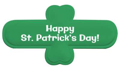 festive happy st patricks day stickers, magnet