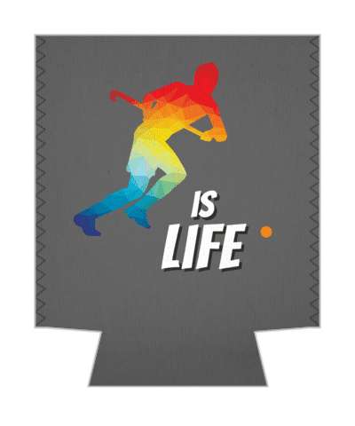 field hockey is life colorful silhouette stickers, magnet