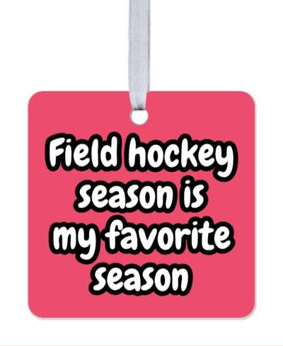 field hockey season is my favorite season sports fan stickers, magnet