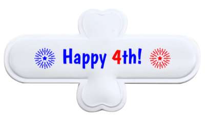 fireworks happy 4th fourth of july independence day stickers, magnet