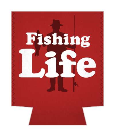 fishing life silhouette fisher fish fishing pole hook bait stickers, magnet