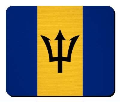 flag national country barbados stickers, magnet
