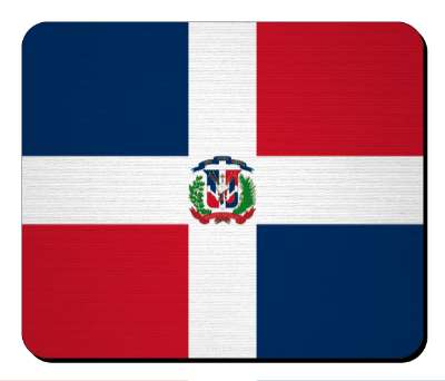 flag national country dominican republic stickers, magnet
