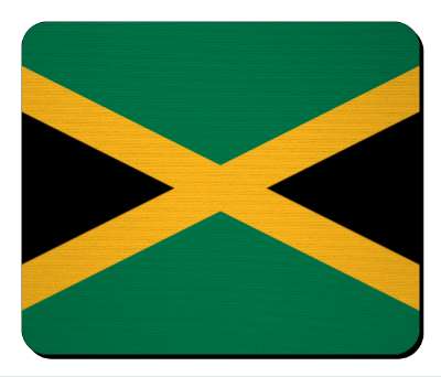 flag national country jamaica stickers, magnet
