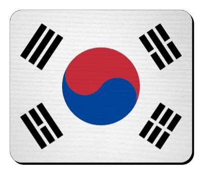 flag national country south korea stickers, magnet