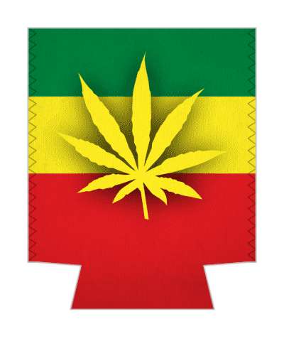flag weed marijuana rasta stickers, magnet