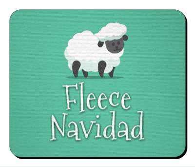 fleece navidad christmas humor cute sheep stickers, magnet