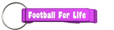 football for life dedication stickers, magnet