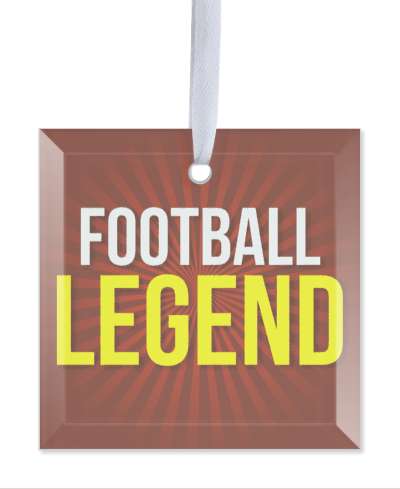 football legend rays deep red stickers, magnet