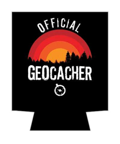forest sun official geocacher compass symbol  stickers, magnet