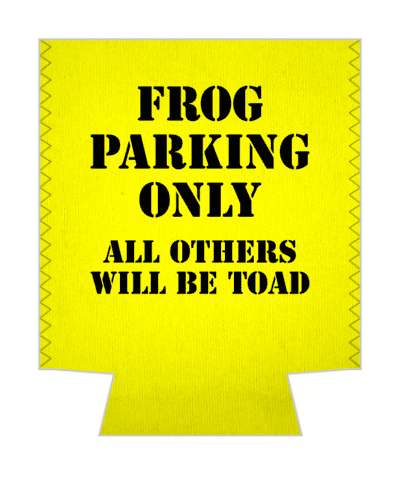 frog parking only all others will be toad pun stickers, magnet