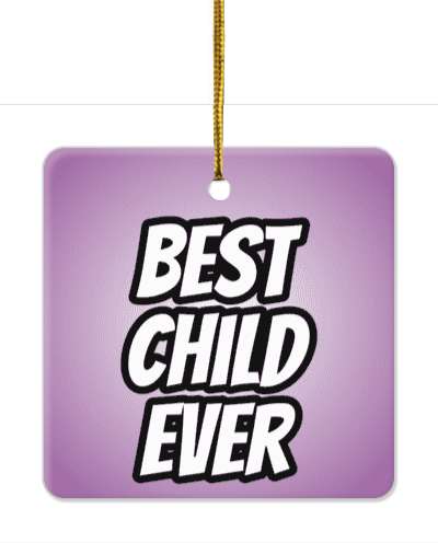 fun best child ever bold stickers, magnet