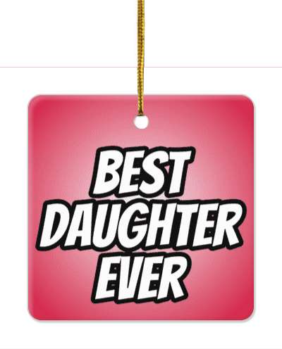 fun best daughter ever bold stickers, magnet