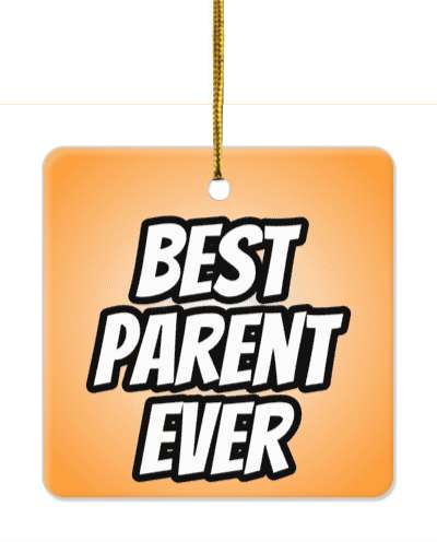fun best parent ever bold stickers, magnet