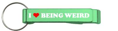 fun love i heart being weird stickers, magnet
