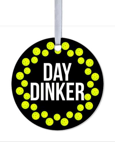 funny black day dinker pickleball pun stickers, magnet