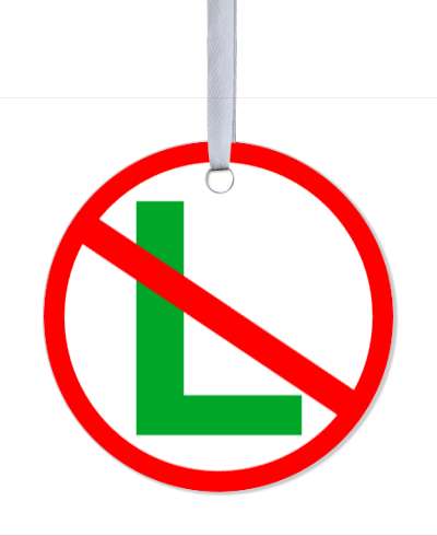 funny christmas riddle noel wordplay red slash no letter l stickers, magnet